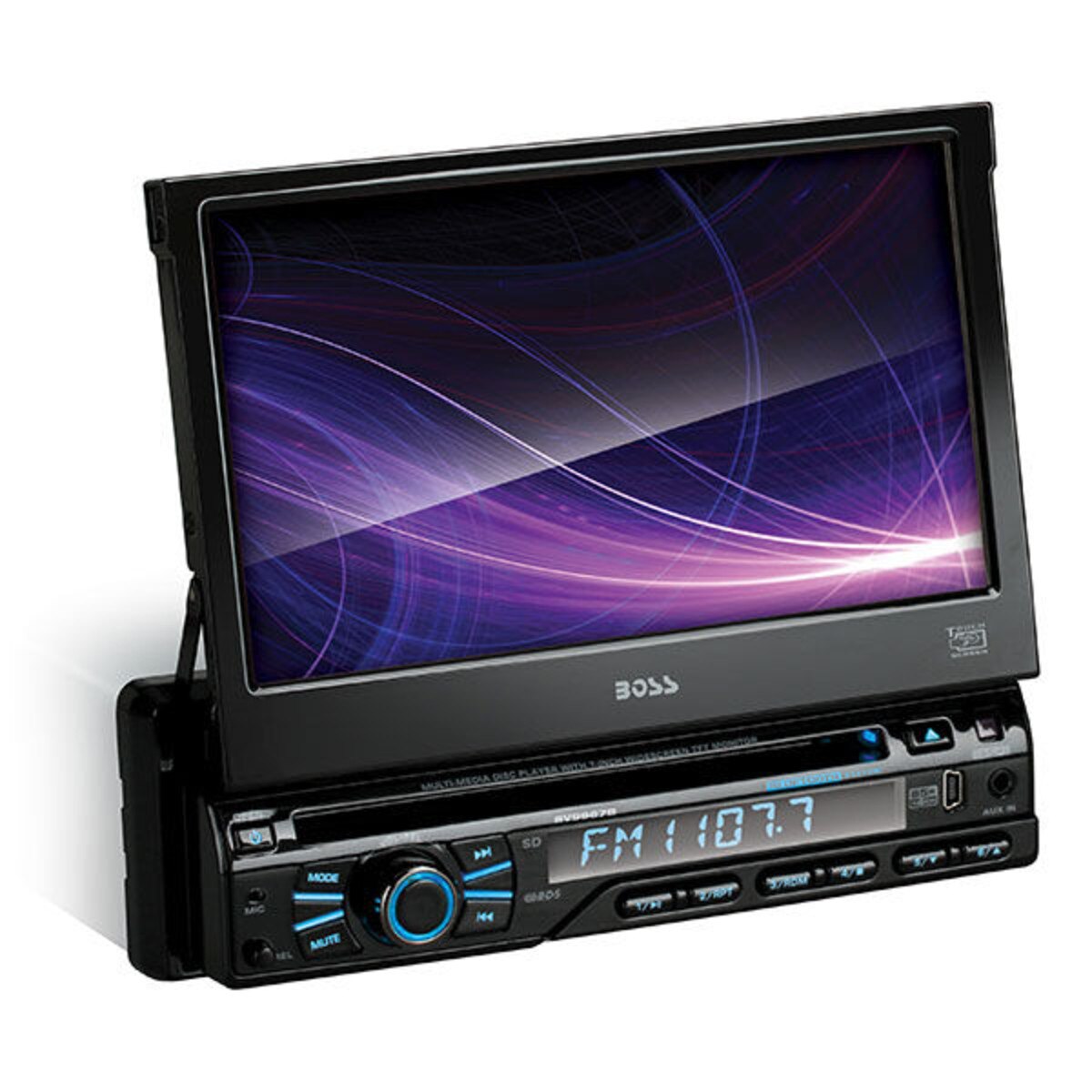 BOSS BV9967B 7" Motorized Touchscreen Monitor InDash Receiver